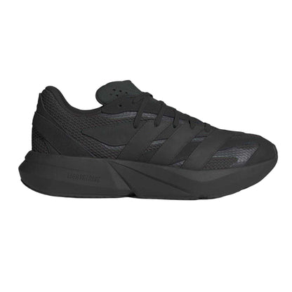 Black - Front - Adidas Mens Lightblaze Suede Trainers