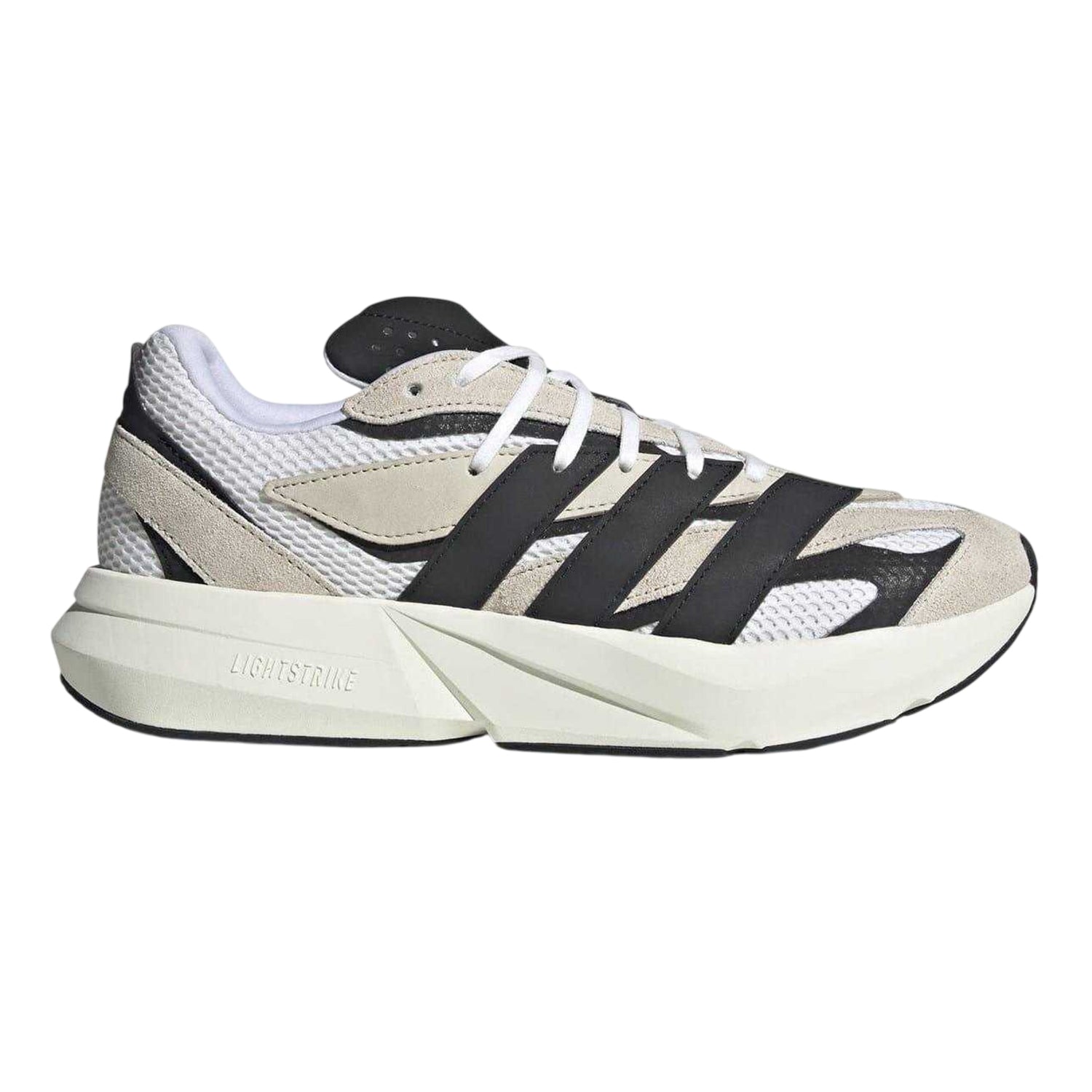 Alumina-Black - Front - Adidas Mens Lightblaze Suede Trainers