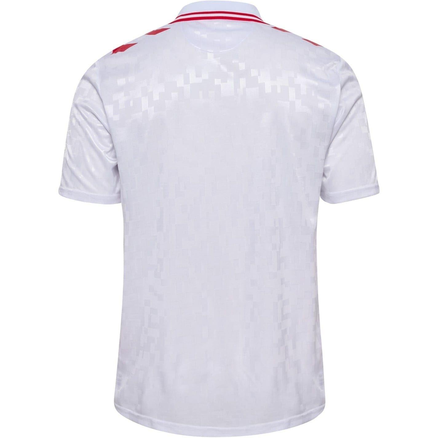 White - Back - Hummel Mens 24-25 Denmark Away Jersey