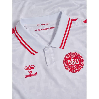 White - Lifestyle - Hummel Mens 24-25 Denmark Away Jersey