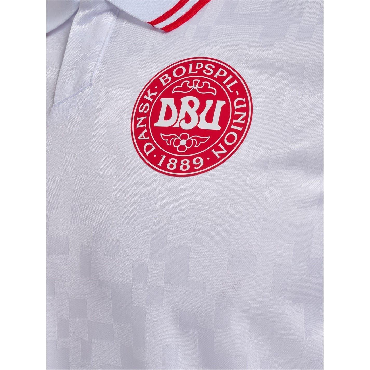 White - Pack Shot - Hummel Mens 24-25 Denmark Away Jersey