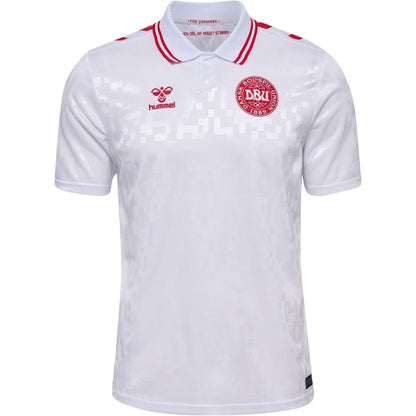 White - Front - Hummel Mens 24-25 Denmark Away Jersey