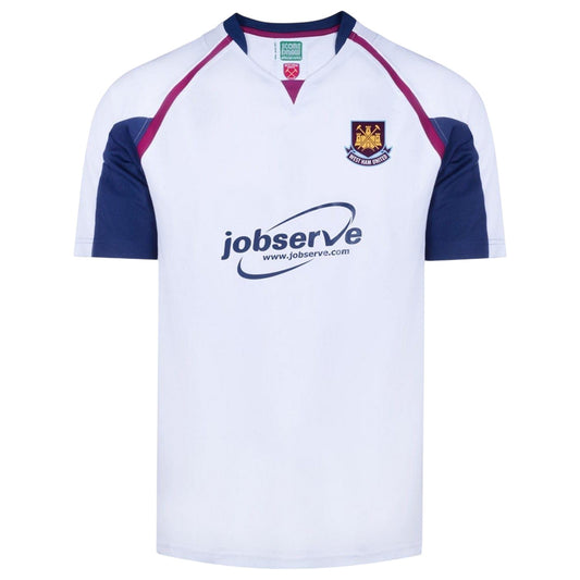 White-Blue - Front - Score Draw Mens 2006 West Ham United FC Away Shirt