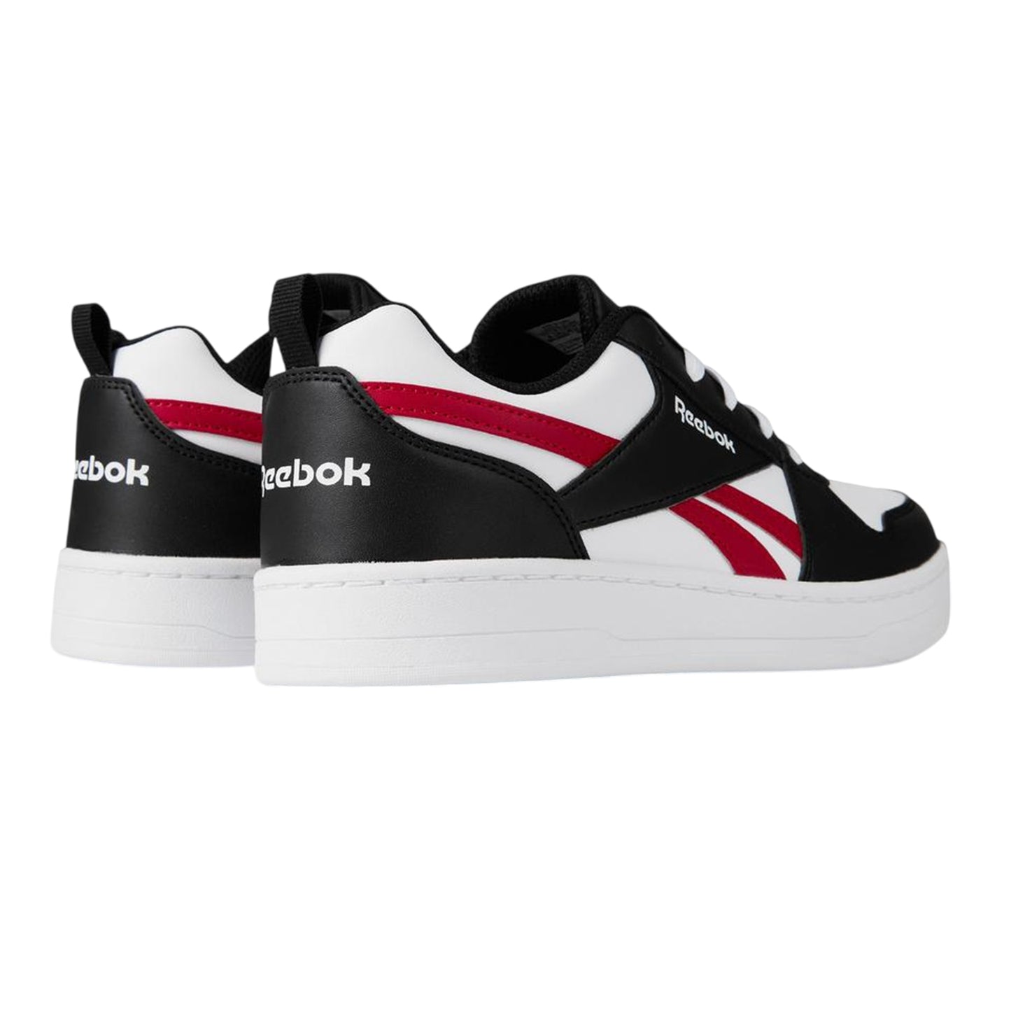 Black-Red - Back - Reebok Childrens-Kids Royal Prime 2.0 Flat Trainers