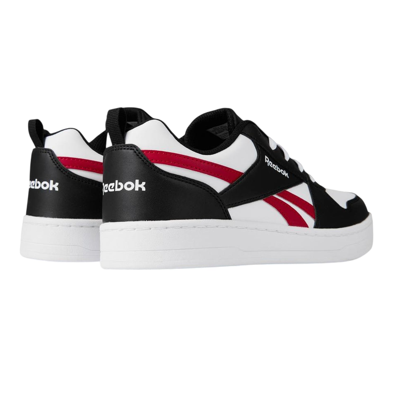 Black-Red - Back - Reebok Childrens-Kids Royal Prime 2.0 Flat Trainers