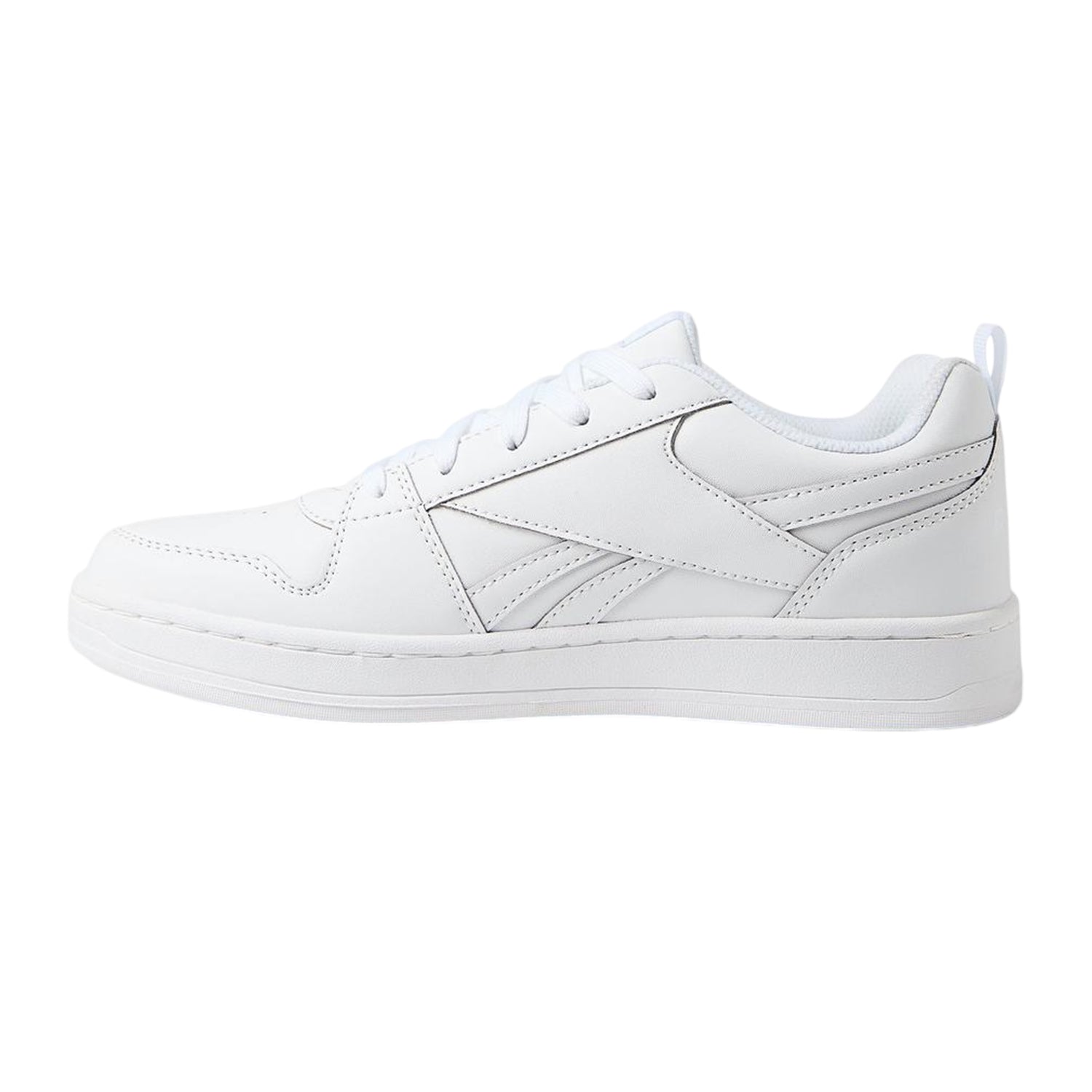 White - Side - Reebok Childrens-Kids Royal Prime 2.0 Flat Trainers