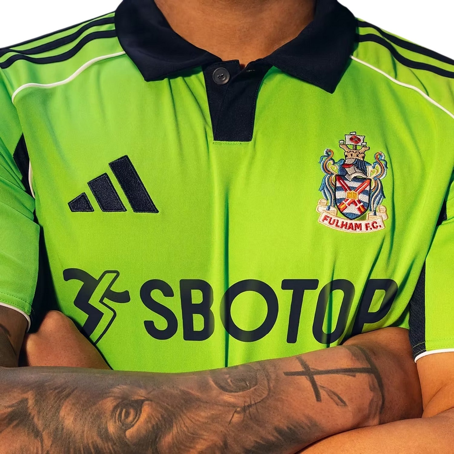 Green-Blue - Side - Fulham FC Mens 25-26 Adidas Away Jersey