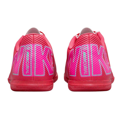 Pink-Black - Back - Nike Mens Mercurial Leather Indoor Football Shoes
