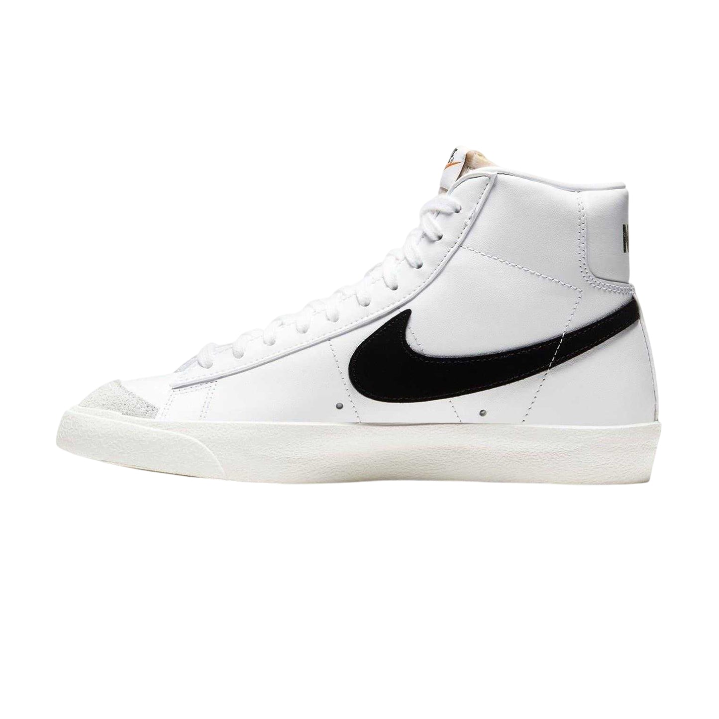 White-Black - Side - Nike Womens-Ladies Blazer 77 High Top Trainers