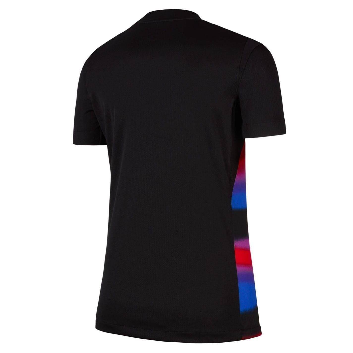 Black-Blue - Back - Nike Womens-Ladies 2025 England Cricket Away Jersey