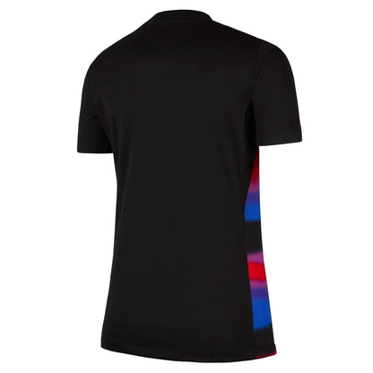 Black-Blue - Back - Nike Womens-Ladies 2025 England Cricket Away Jersey
