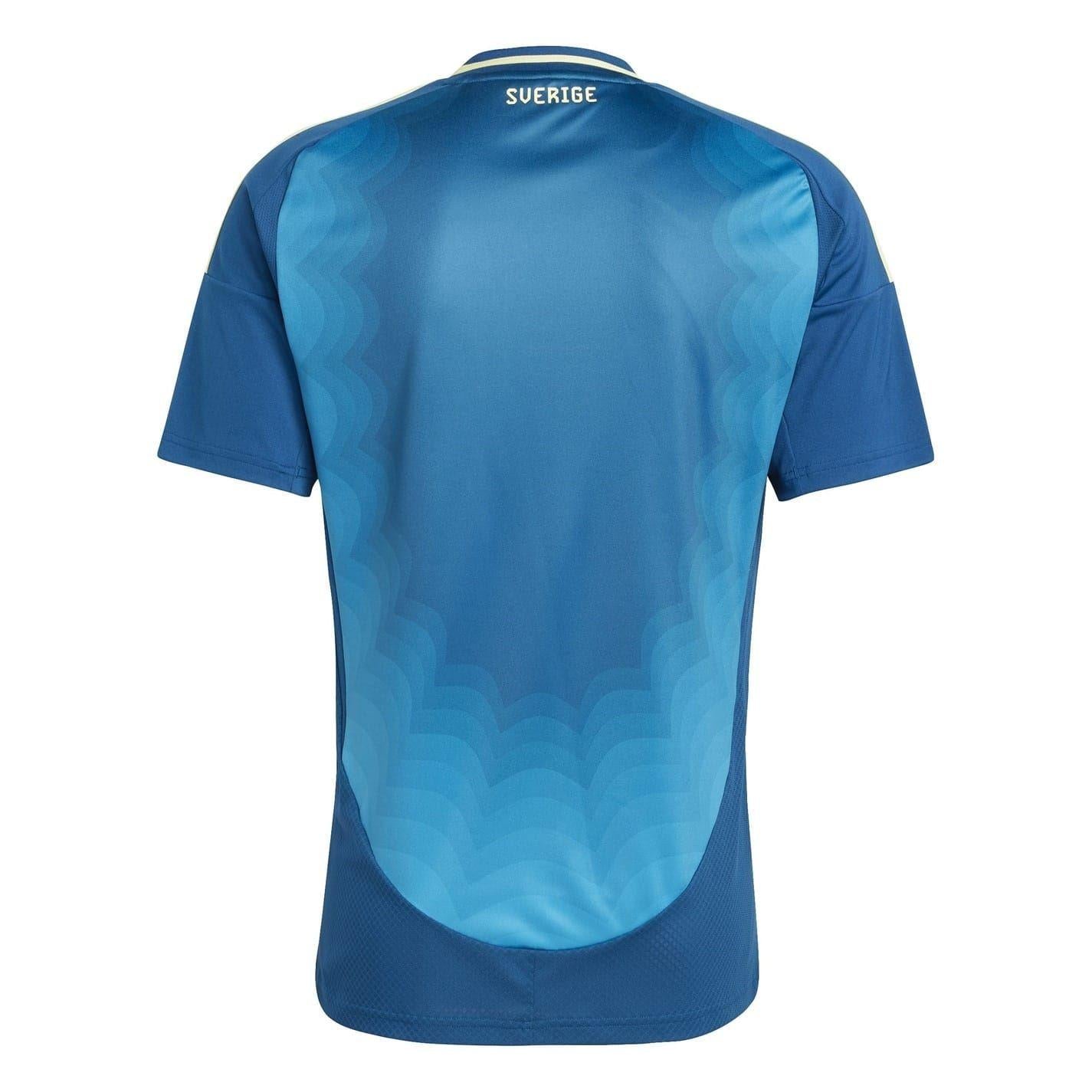 Sweden Blue - Back - Adidas Womens-Ladies 2025 Sweden FA Away Jersey