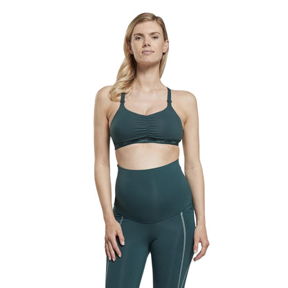 Forest Green - Side - Reebok Womens-Ladies Sports Bra