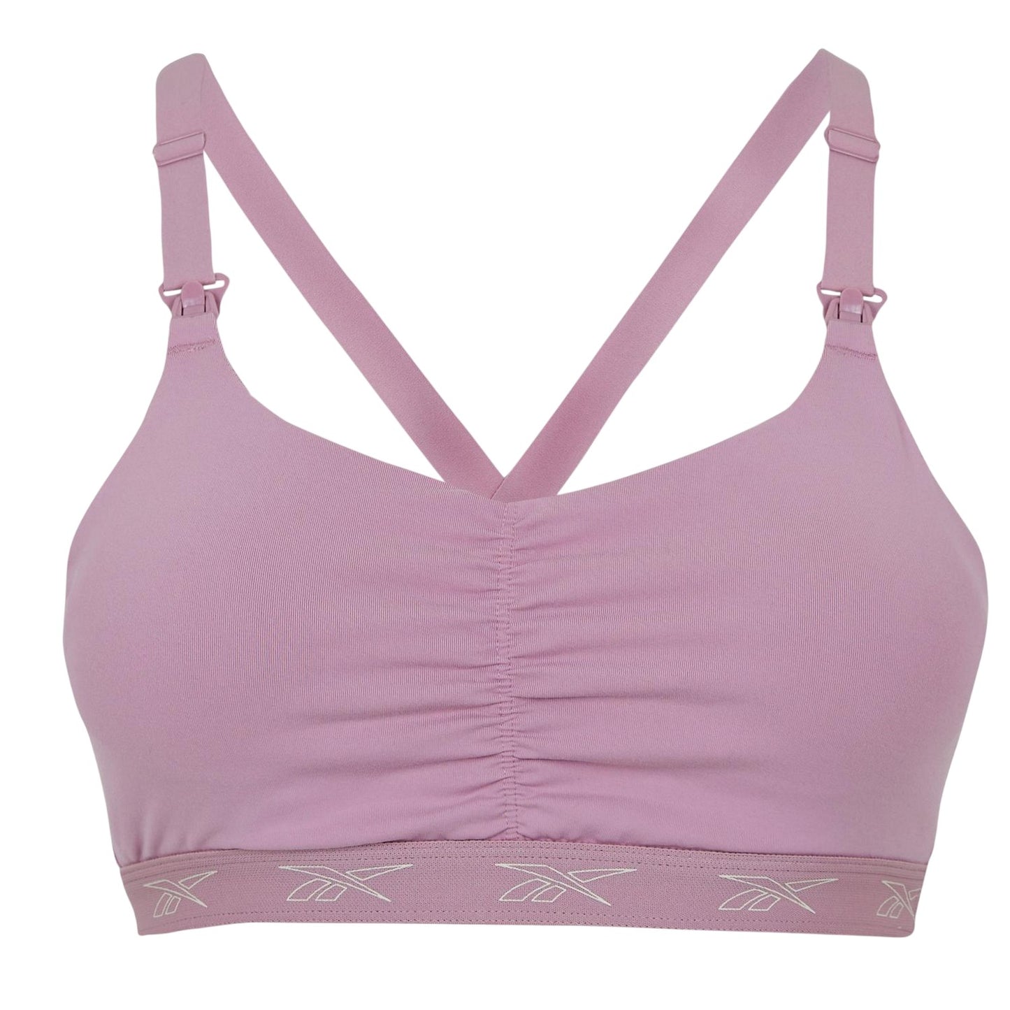 Pink - Front - Reebok Womens-Ladies Sports Bra