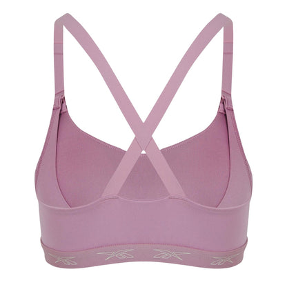 Pink - Back - Reebok Womens-Ladies Sports Bra