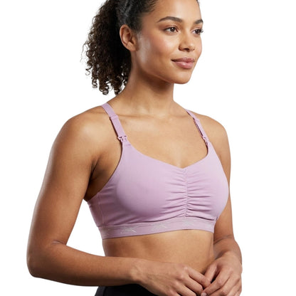 Pink - Side - Reebok Womens-Ladies Sports Bra