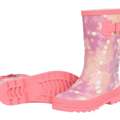 Pink - Lifestyle - Gelert Childrens-Kids Marble Waterproof Wellington Boots