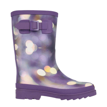 Purple - Front - Gelert Childrens-Kids Marble Waterproof Wellington Boots