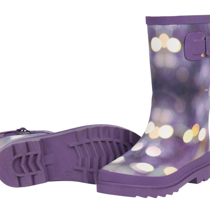 Purple - Lifestyle - Gelert Childrens-Kids Marble Waterproof Wellington Boots