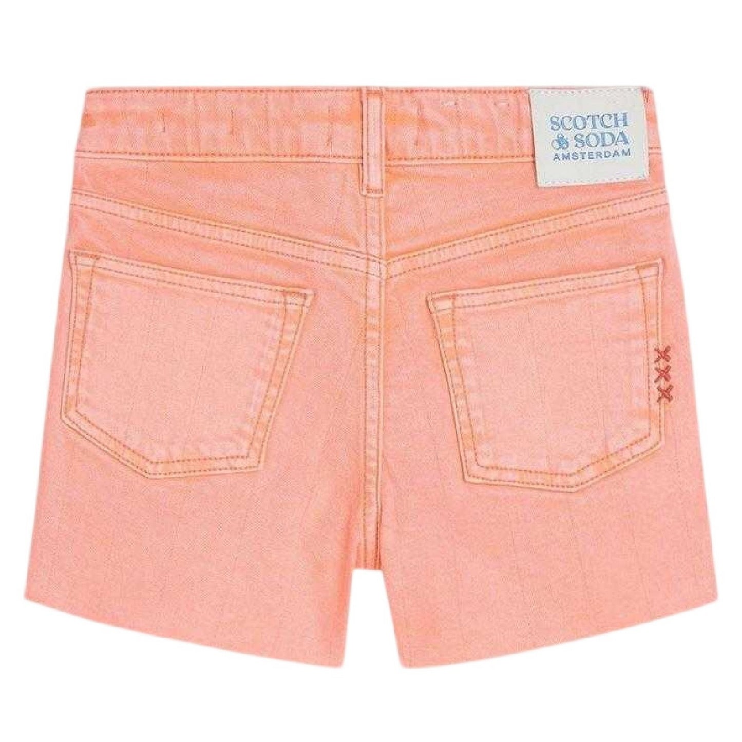 Papaya Punch - Back - Scotch And Soda Childrens-Kids Denim Shorts