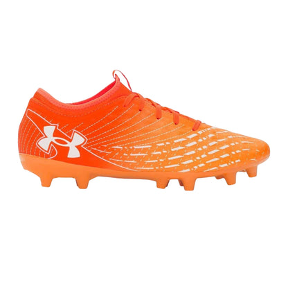 Orange-White - Front - Under Armour Mens Magnetico Select 5 Firm Ground Football Boots