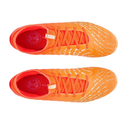 Orange-White - Side - Under Armour Mens Magnetico Select 5 Firm Ground Football Boots