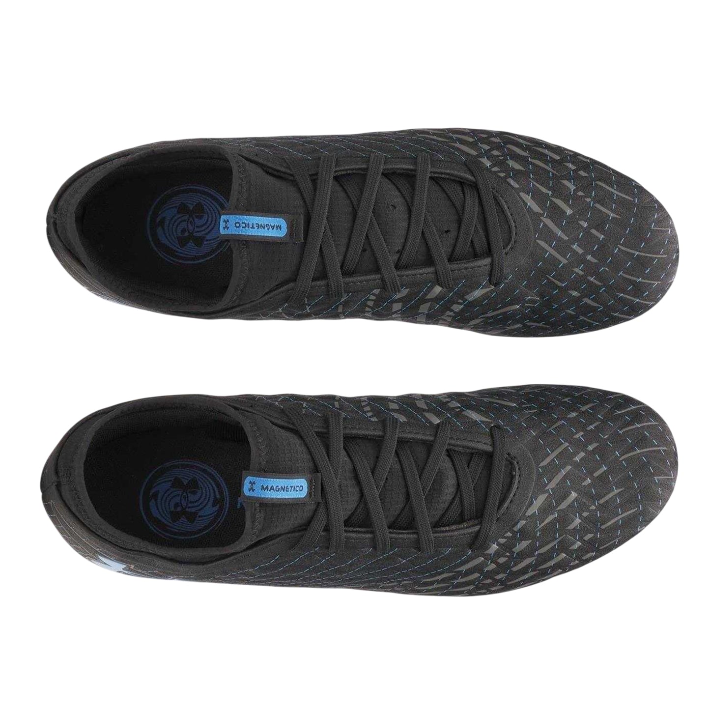 Black-Blue - Side - Under Armour Mens Magnetico Select 5 Firm Ground Football Boots