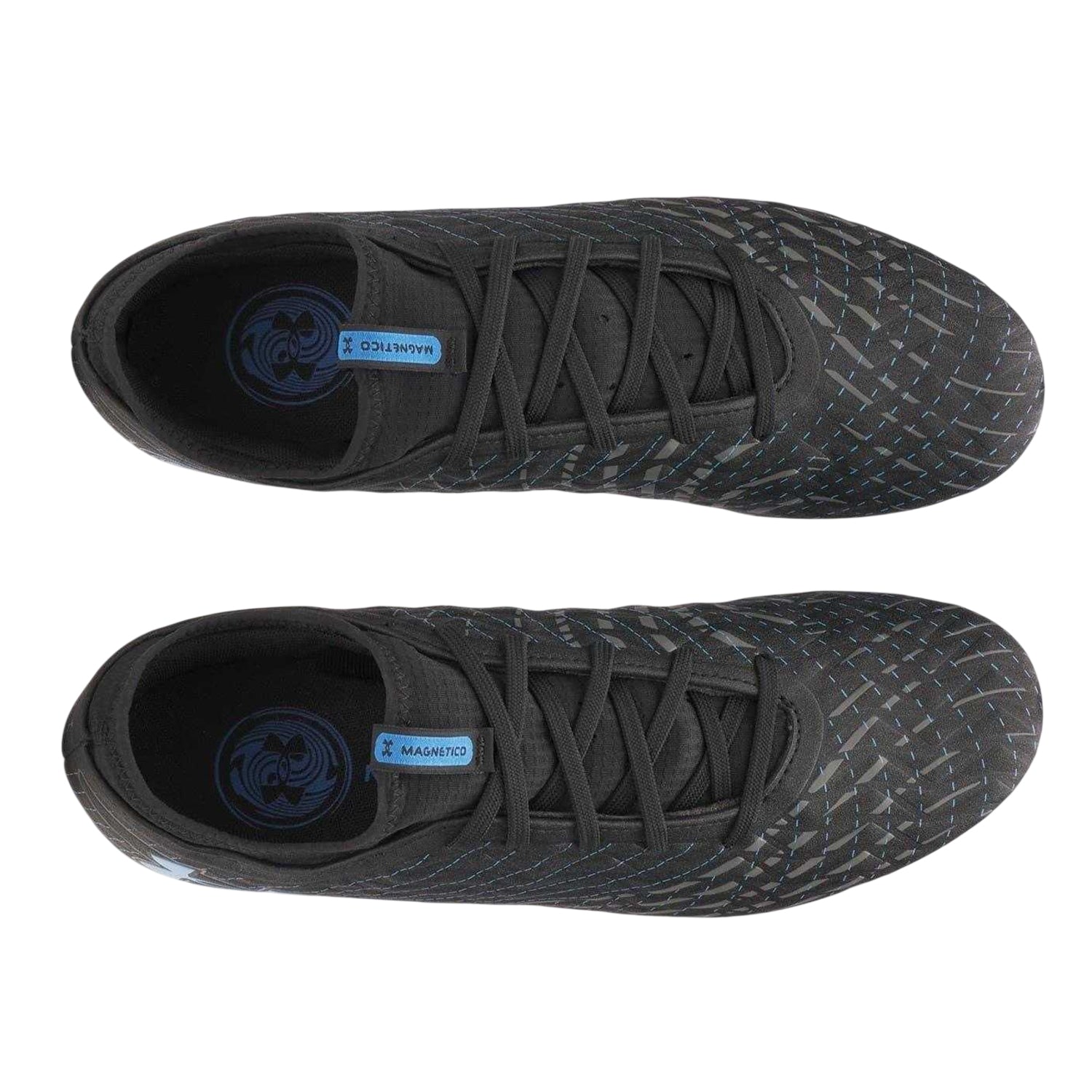 Black-Blue - Side - Under Armour Mens Magnetico Select 5 Firm Ground Football Boots