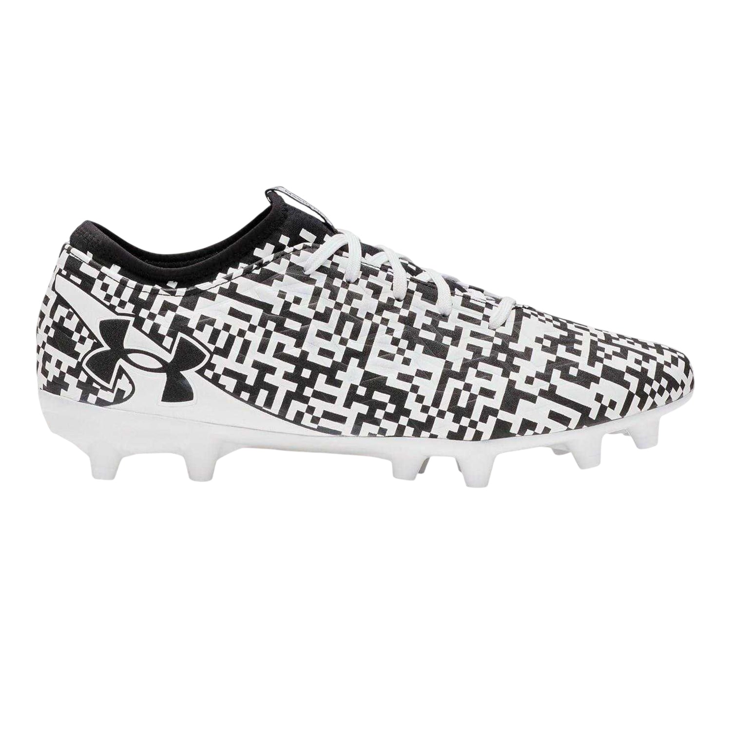 Black-White - Front - Under Armour Mens Magnetico Select 5 Firm Ground Football Boots