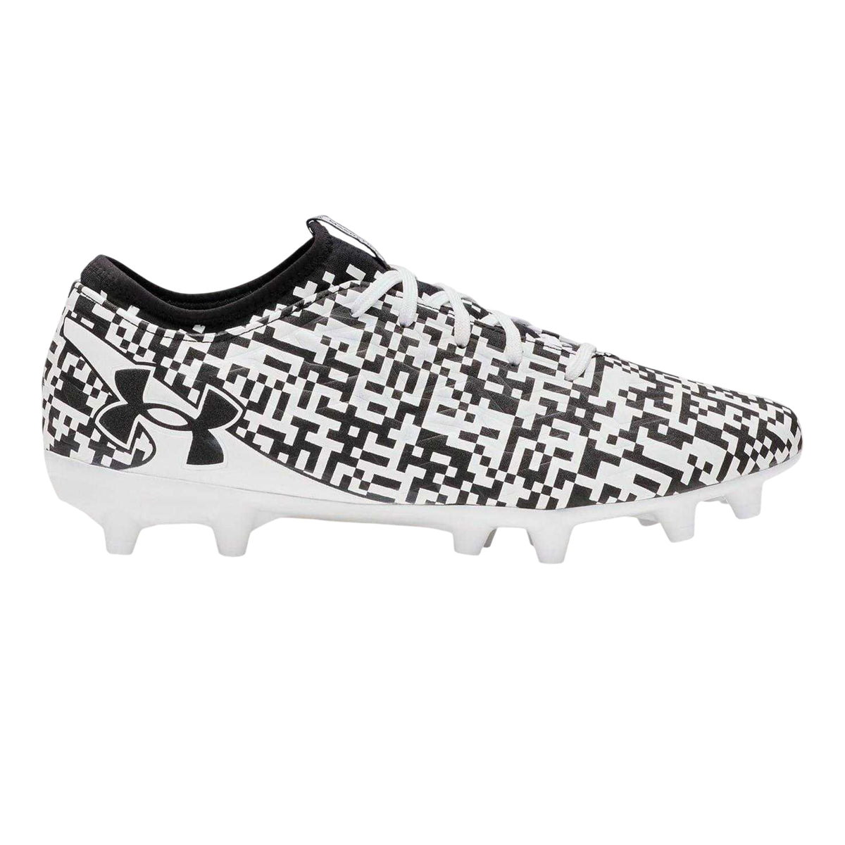 Black-White - Front - Under Armour Mens Magnetico Select 5 Firm Ground Football Boots