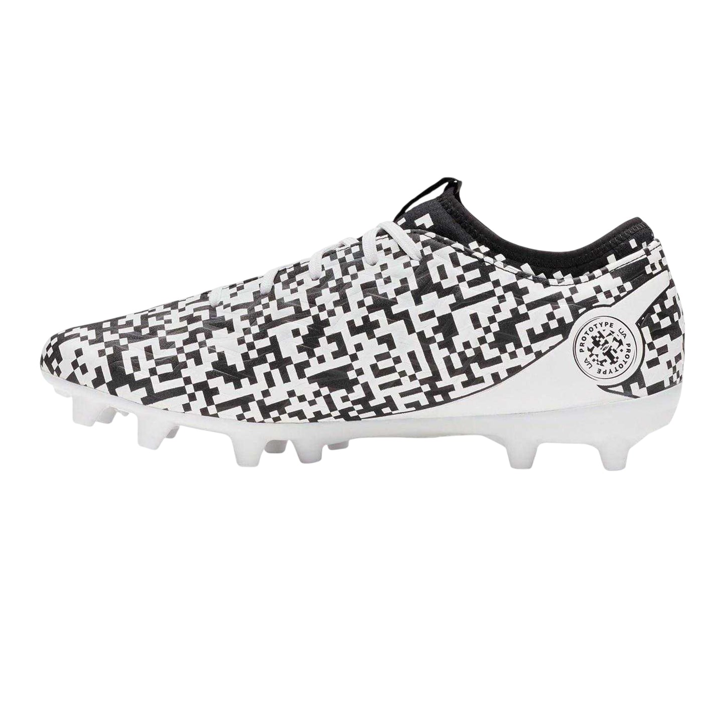 Black-White - Back - Under Armour Mens Magnetico Select 5 Firm Ground Football Boots