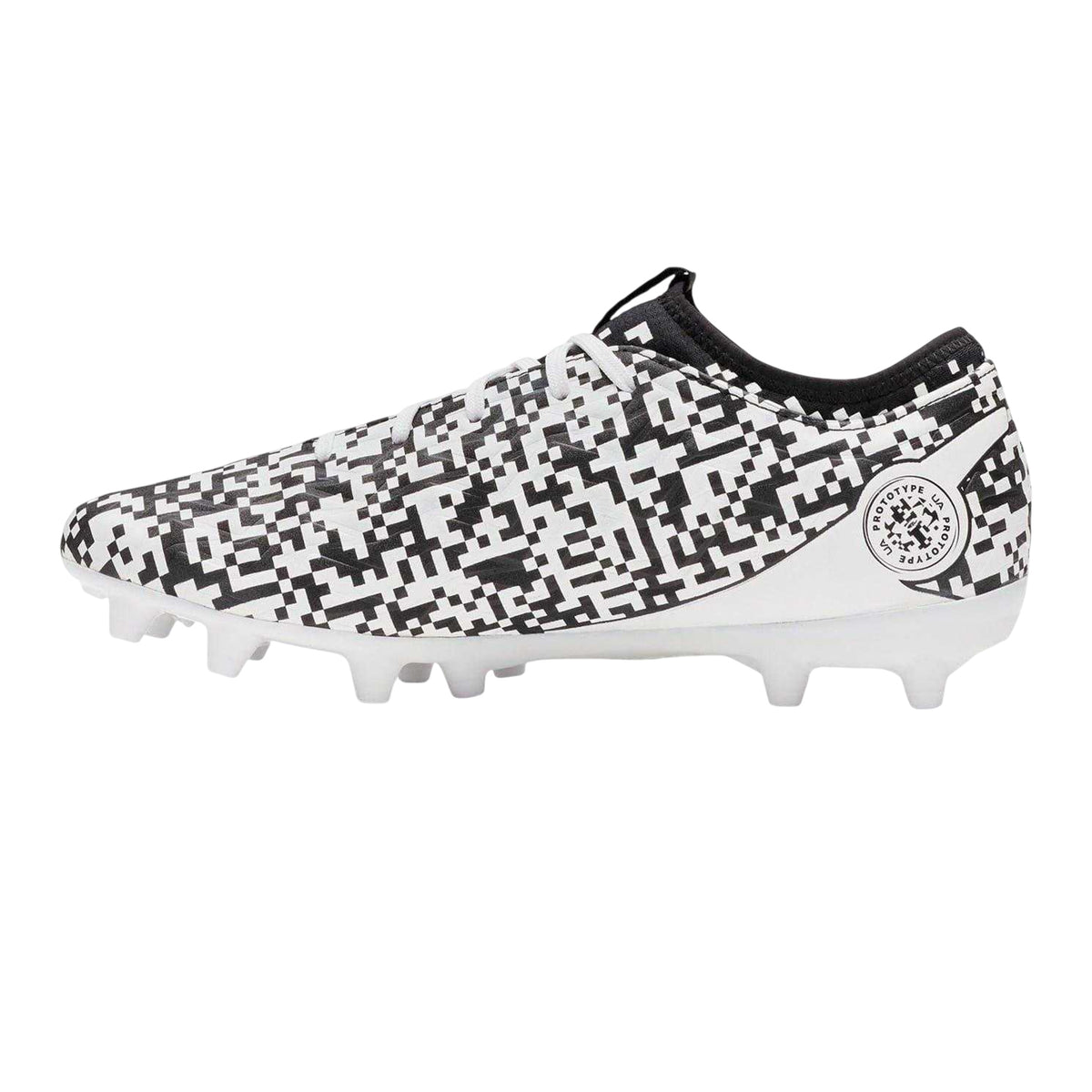 Black-White - Back - Under Armour Mens Magnetico Select 5 Firm Ground Football Boots