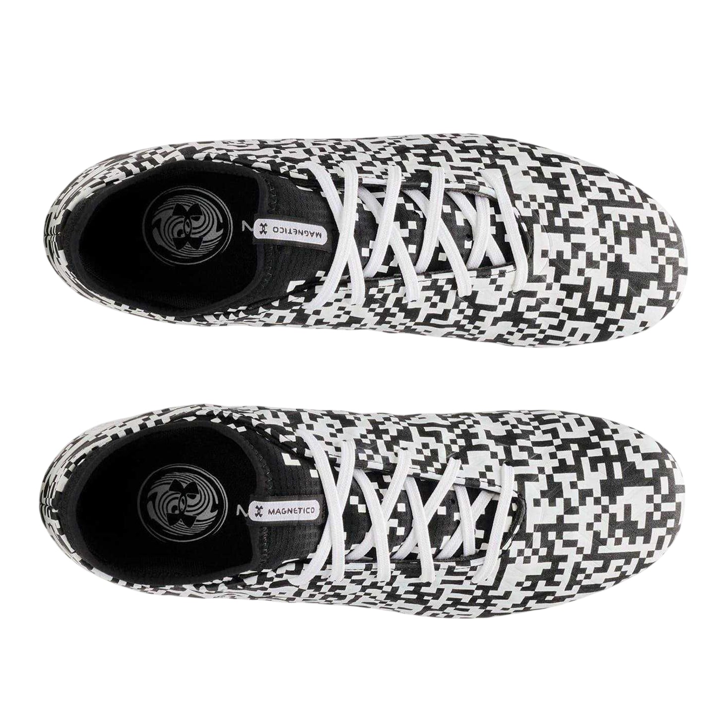 Black-White - Side - Under Armour Mens Magnetico Select 5 Firm Ground Football Boots