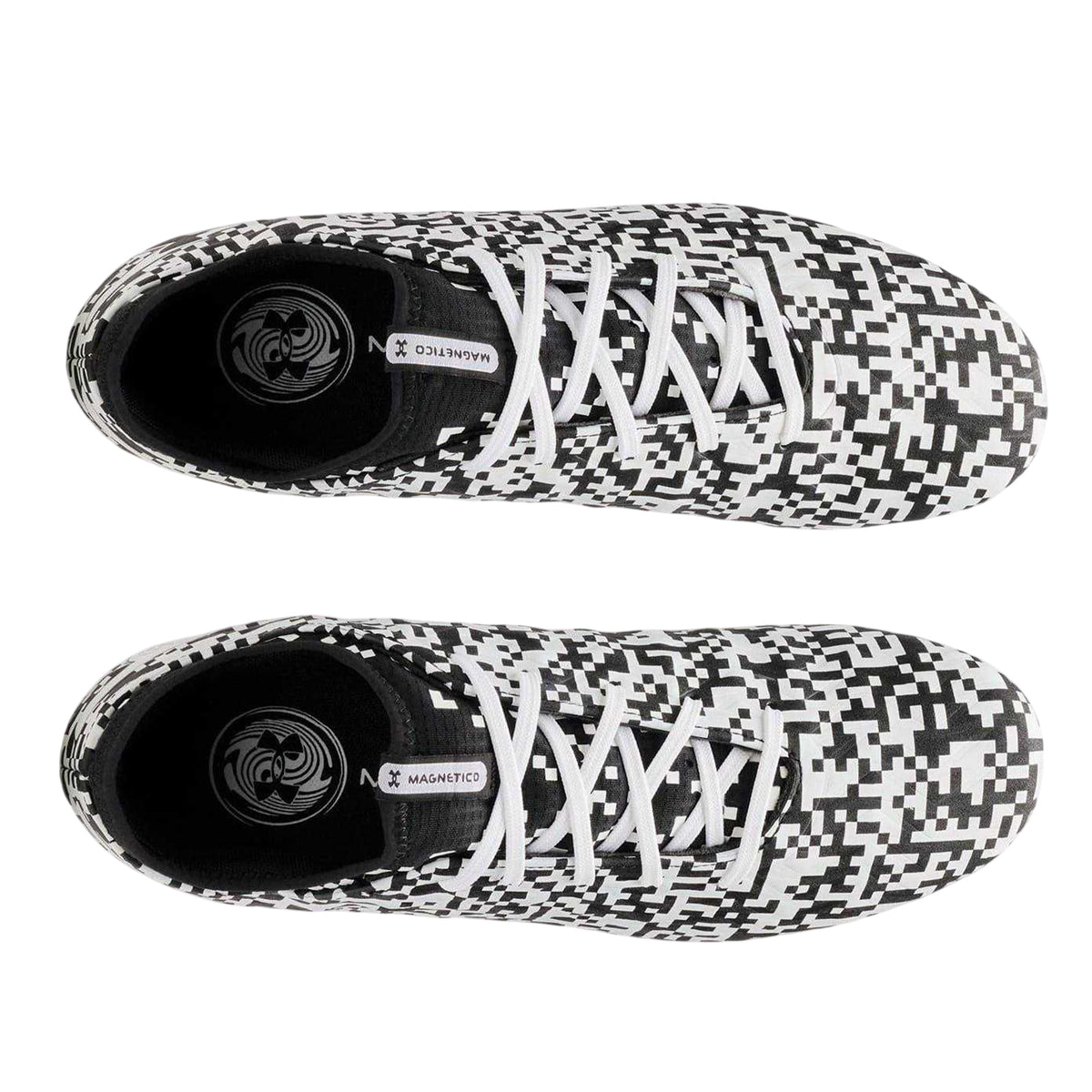 Black-White - Side - Under Armour Mens Magnetico Select 5 Firm Ground Football Boots