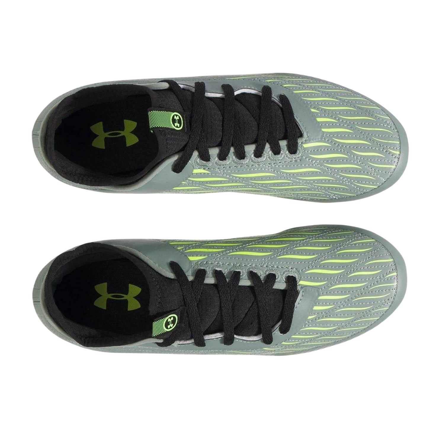 Green - Side - Under Armour Childrens-Kids Magnetico Elite 4 Firm Ground Football Boots