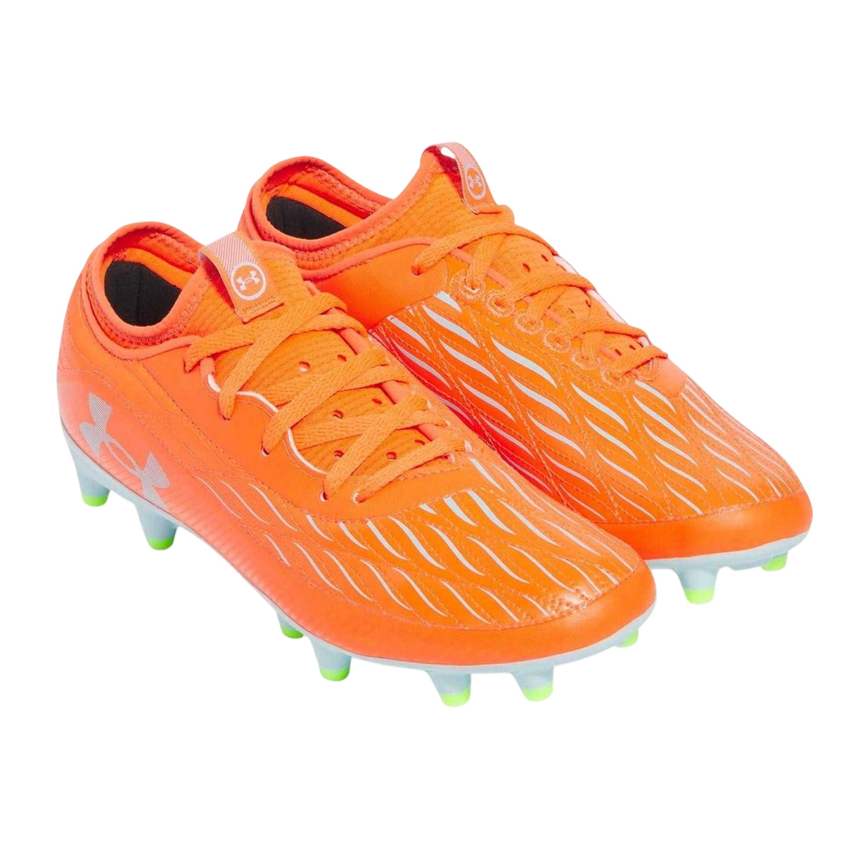 Orange - Pack Shot - Under Armour Childrens-Kids Magnetico Elite 4 Firm Ground Football Boots