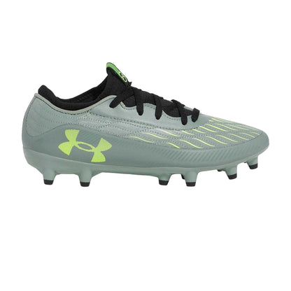 Green - Front - Under Armour Childrens-Kids Magnetico Elite 4 Firm Ground Football Boots