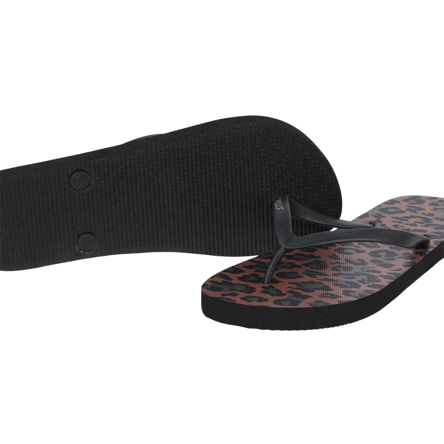 Leopard - Lifestyle - Jack Wills Womens-Ladies Rubber Flat Flip Flops