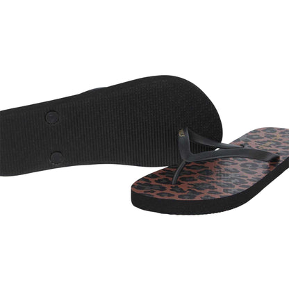 Leopard - Lifestyle - Jack Wills Womens-Ladies Rubber Flat Flip Flops