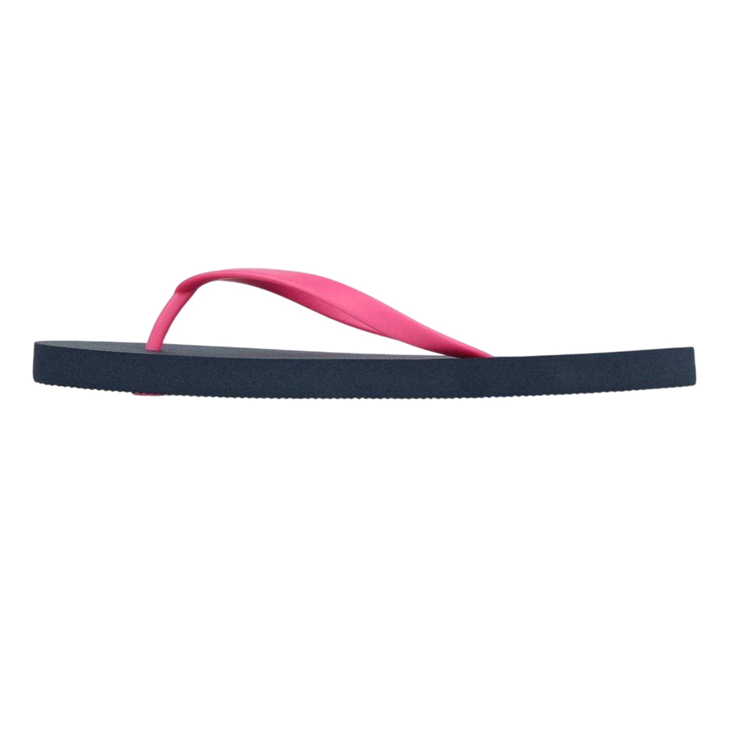 Navy-Pink - Back - Jack Wills Womens-Ladies Rubber Flat Flip Flops