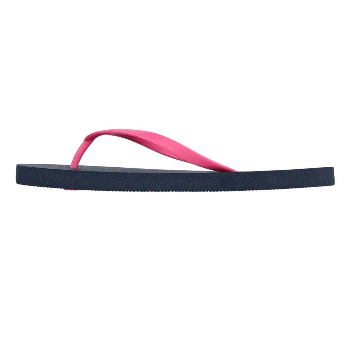Navy-Pink - Back - Jack Wills Womens-Ladies Rubber Flat Flip Flops