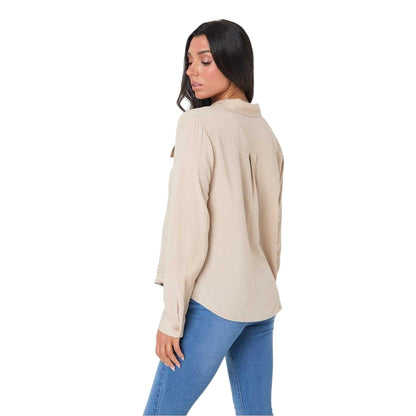 Stone - Back - I Saw It First Womens-Ladies Woven Shirt