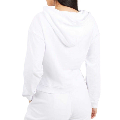 White - Back - Brave Soul Womens-Ladies Crop Sweatshirt