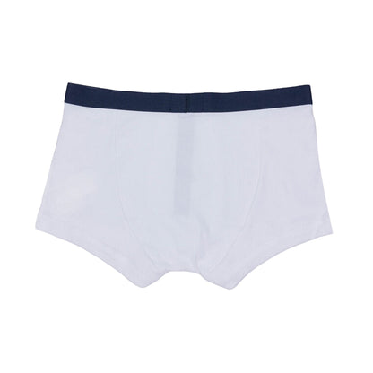 Navy-White - Back - Emporio Armani Mens Cotton Ribbed Boxer Shorts (Pack of 2)