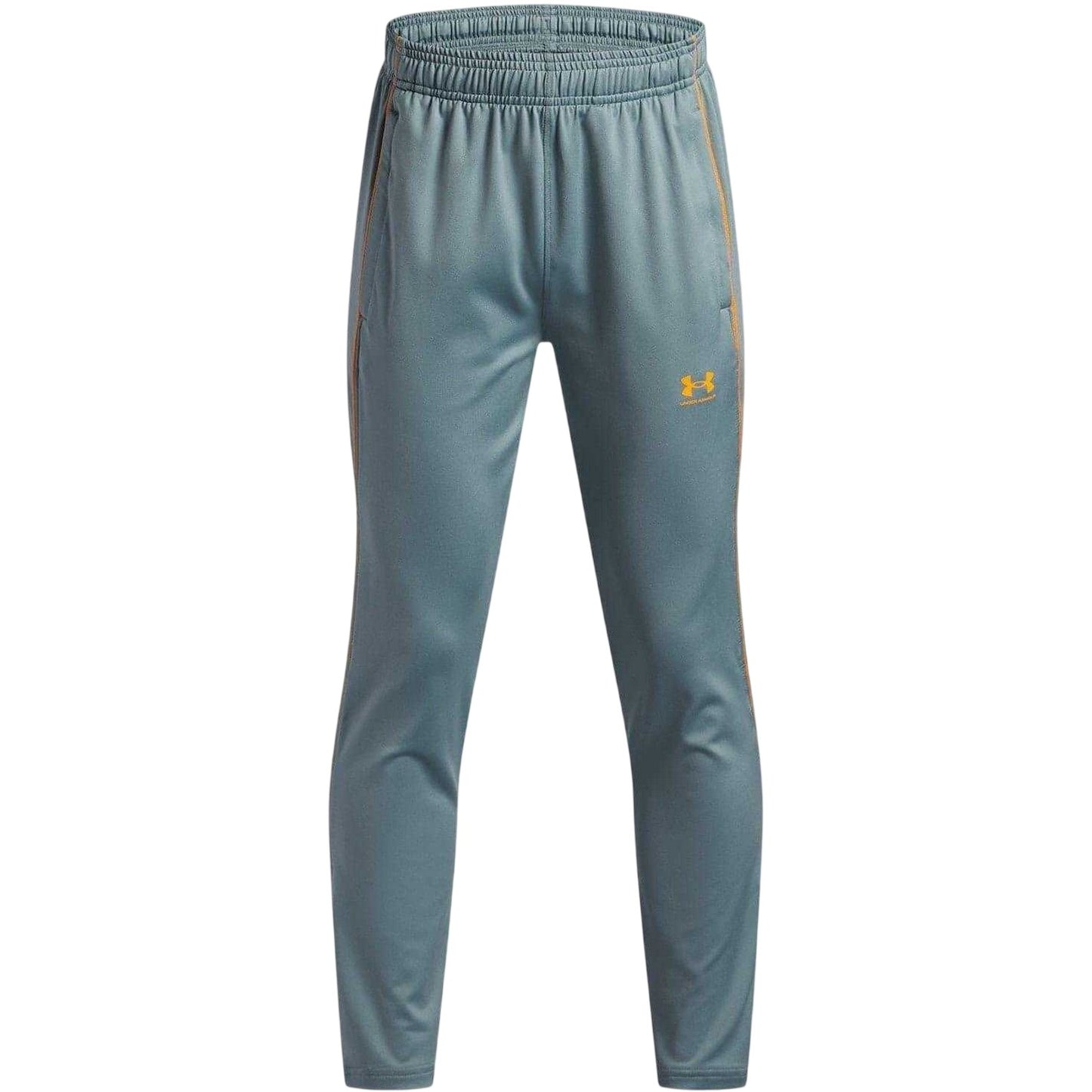 Grey-Orange - Front - Under Armour Childrens-Kids Training Tracksuit Bottoms