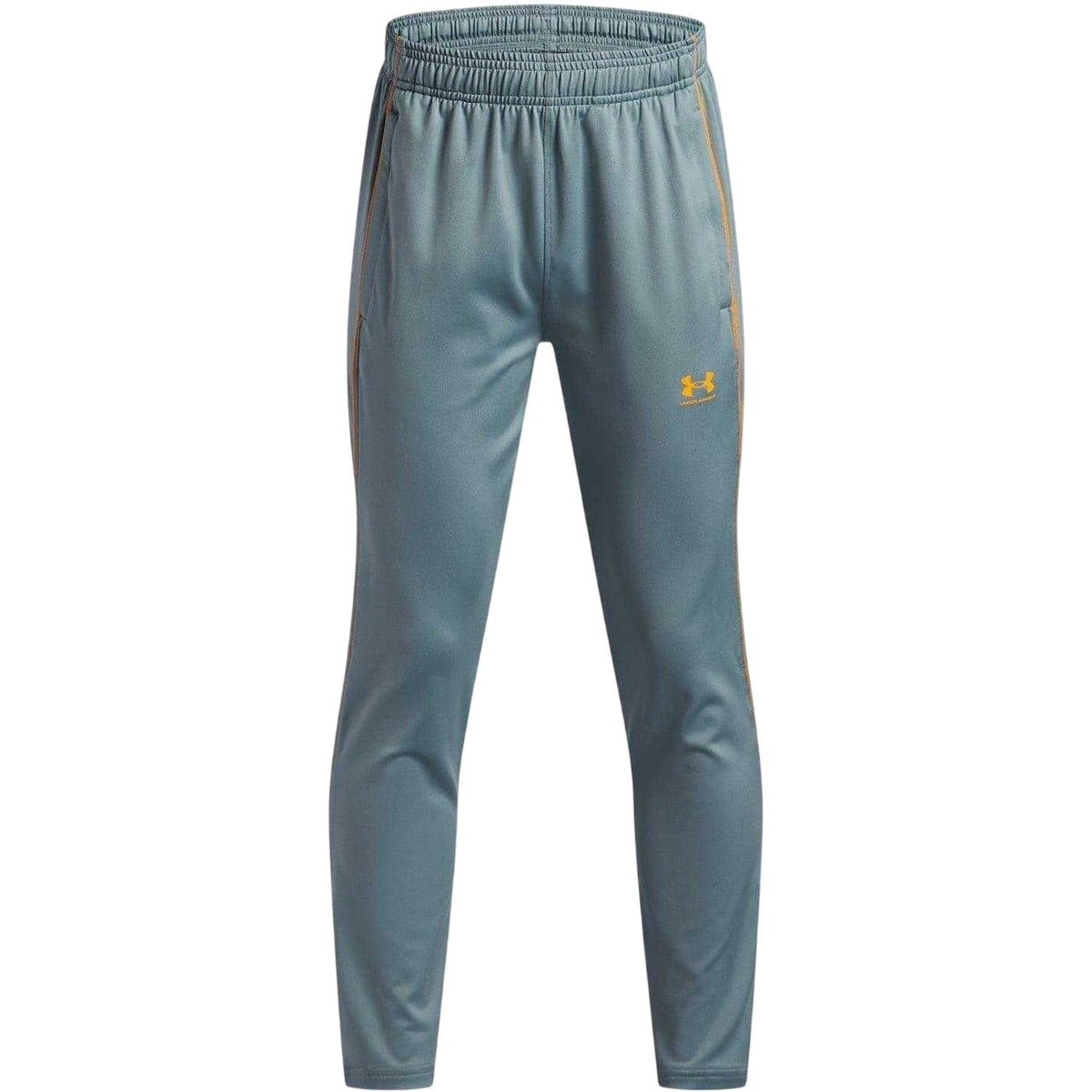 Grey-Orange - Front - Under Armour Childrens-Kids Training Tracksuit Bottoms