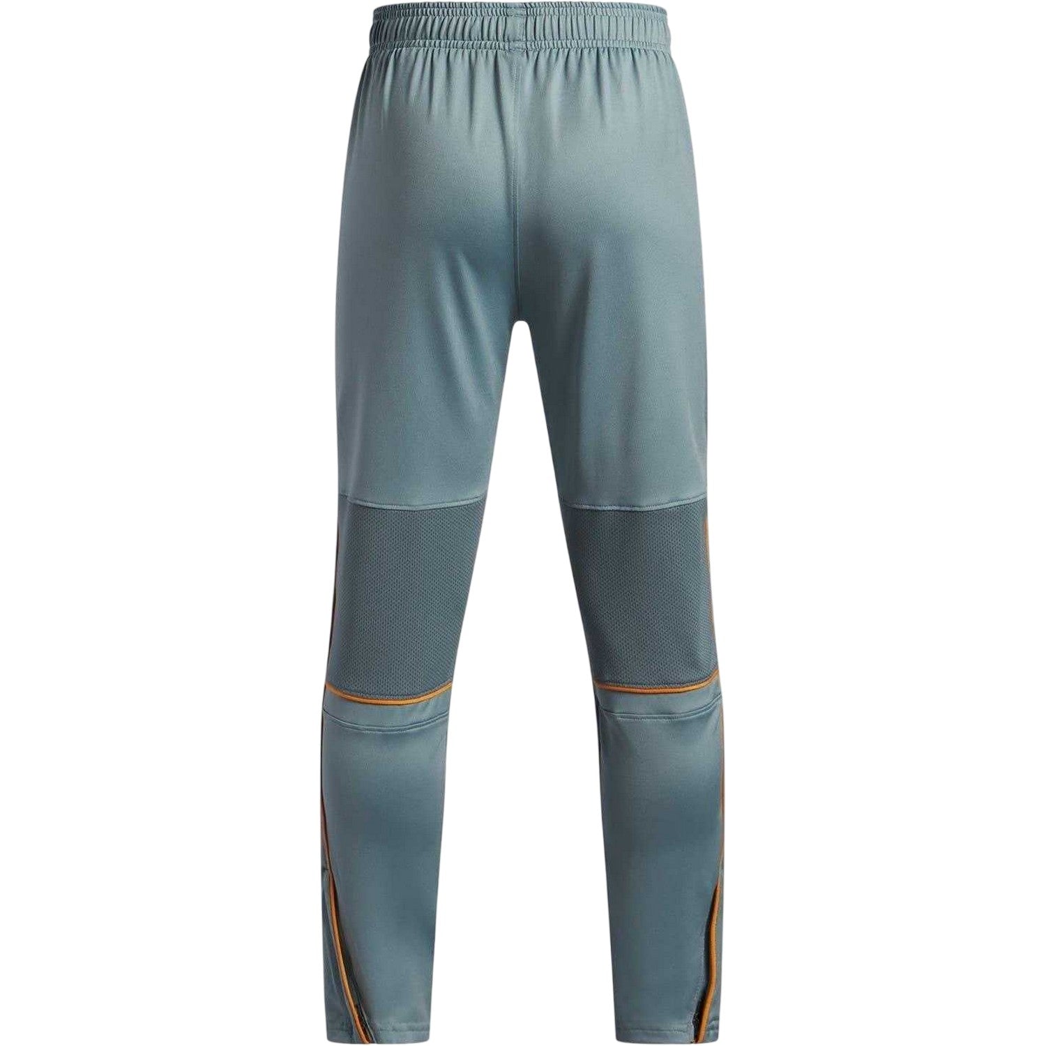 Grey-Orange - Back - Under Armour Childrens-Kids Training Tracksuit Bottoms