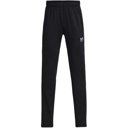 Black-White - Front - Under Armour Childrens-Kids Training Tracksuit Bottoms