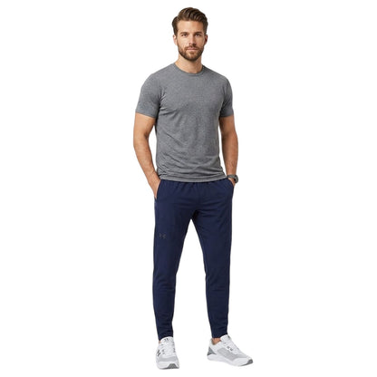 Blue - Side - Under Armour Mens Unstoppable Solid Slim Tracksuit Bottoms