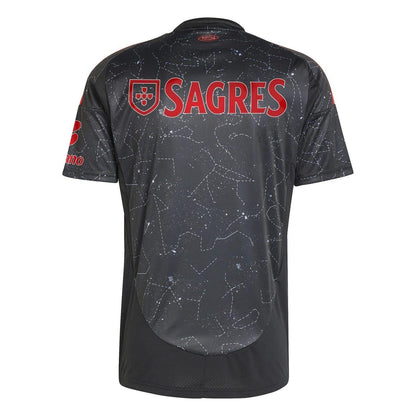 Black - Back - Adidas Mens 2024-2025 SL Benfica Away Jersey